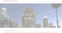 Desktop Screenshot of evanslawplc.com